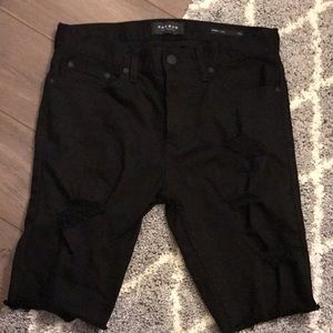 Mens Pacsun cut off skinny shorts